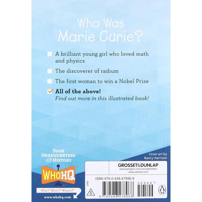 Who Was Marie Curie?-Children’s / Teenage general interest: Biography and autobiography-買書書 BuyBookBook