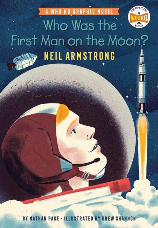 Who Was the First Man on the Moon?: Neil Armstrong-Graphic novel / Comic book / Manga: genres-買書書 BuyBookBook