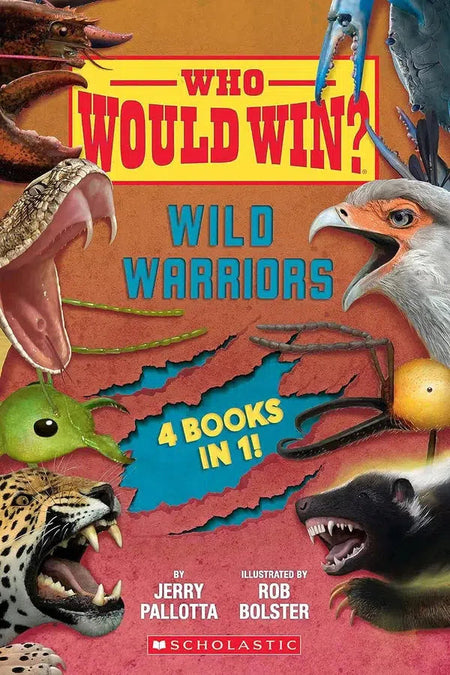 Who Would Win?: Wild Warriors 4 Books in 1 (Jerry Pallotta)-Nonfiction: 常識通識 General Knowledge-買書書 BuyBookBook