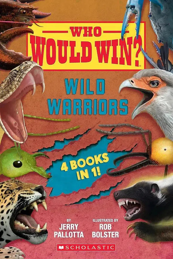 Who Would Win?: Wild Warriors 4 Books in 1 (Jerry Pallotta)-Nonfiction: 常識通識 General Knowledge-買書書 BuyBookBook