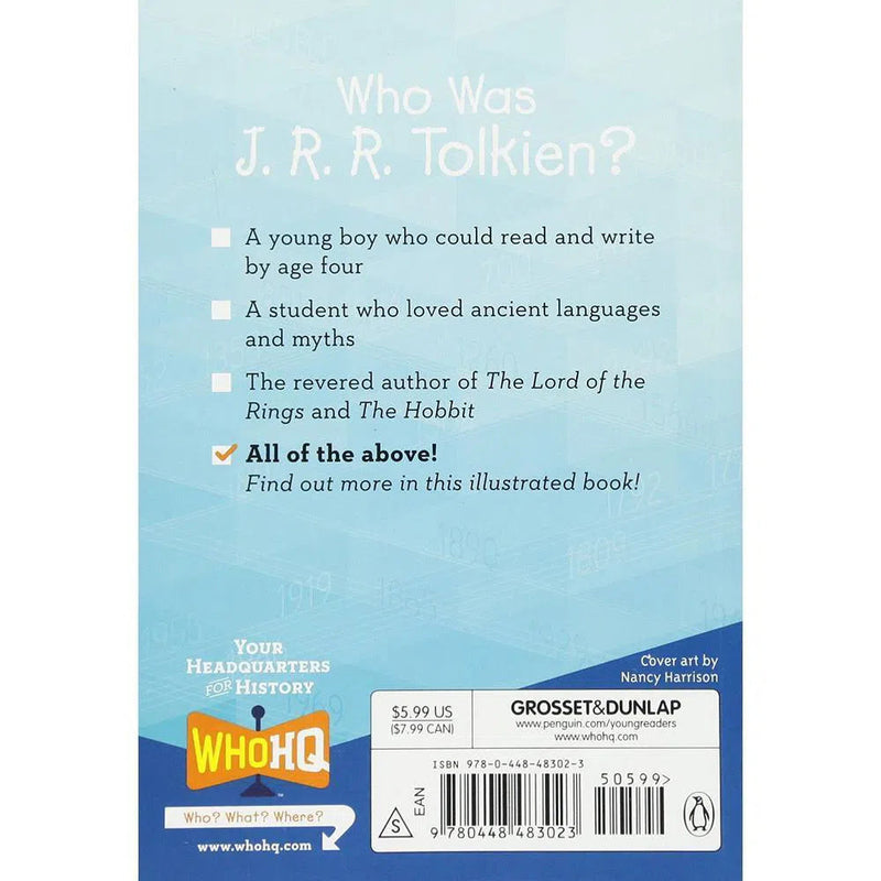 Who Was J. R. R. Tolkien? (Who | What | Where Series) PRHUS