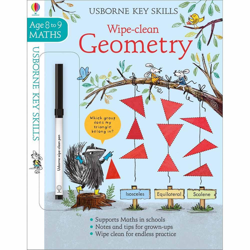 Wipe-Clean Geometry (Age 8-9) Usborne