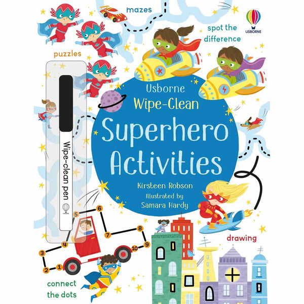 Wipe-Clean Superhero Activities Usborne