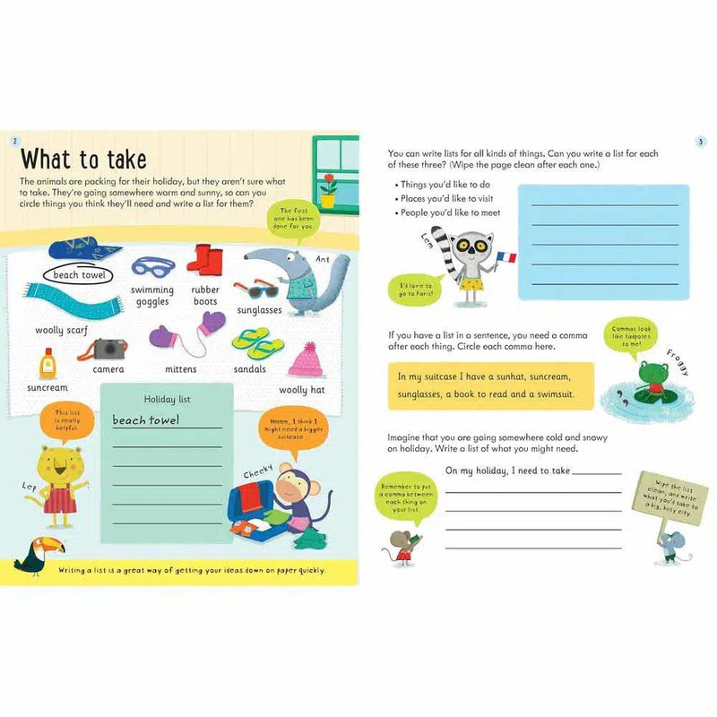 Wipe-Clean Writing Skills (Age 6-7) Usborne