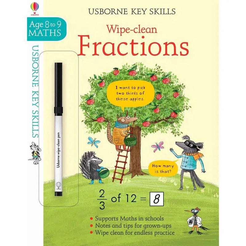 Wipe-clean Fractions (Age 8-9) Usborne