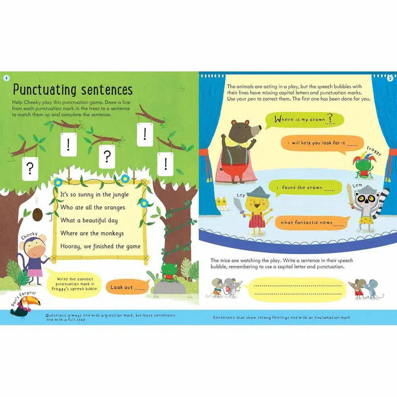 Wipe-clean Grammar & Punctuation (Age 6-7) Usborne