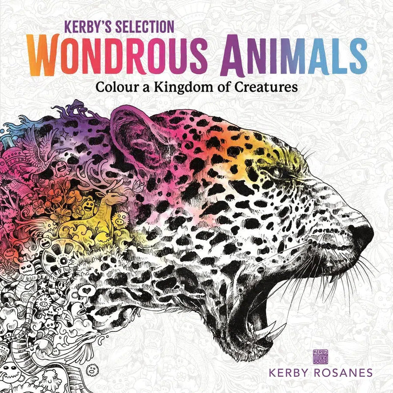 Wondrous Animals-Adult colouring and activity books-買書書 BuyBookBook