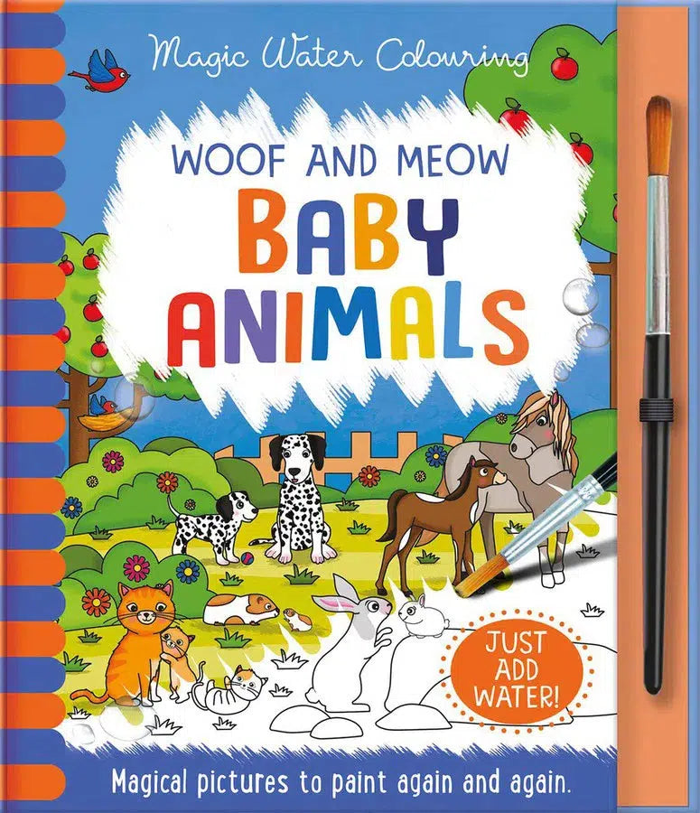 Woof and Meow Baby Animals (Magic Water Colouring) (Jenny Copper)