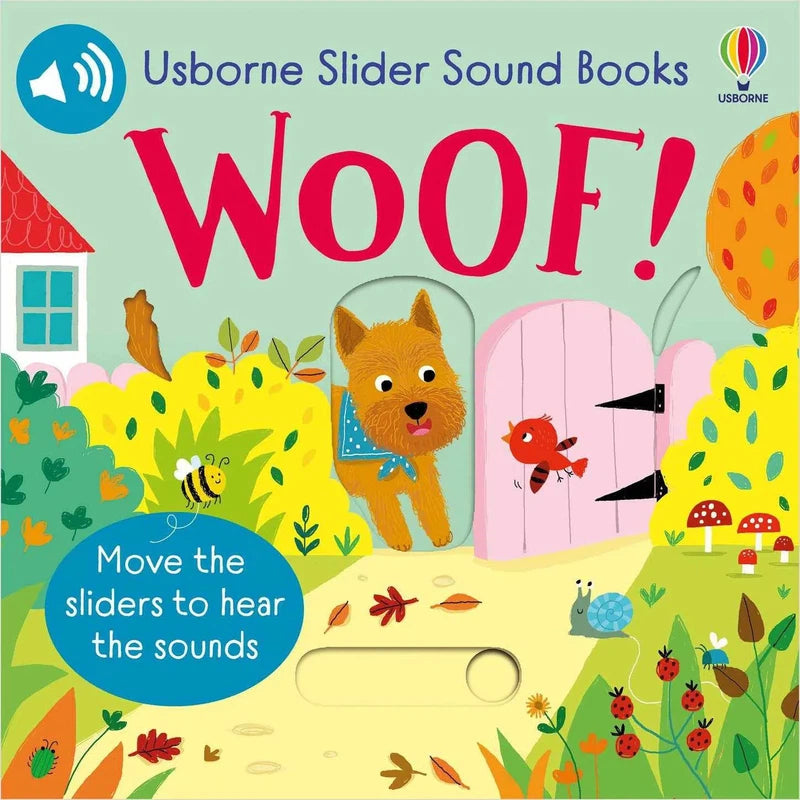 Woof! (Usborne Slider Sound Books) (Sam Taplin)-Nonfiction: 動物植物 Animal & Plant-買書書 BuyBookBook