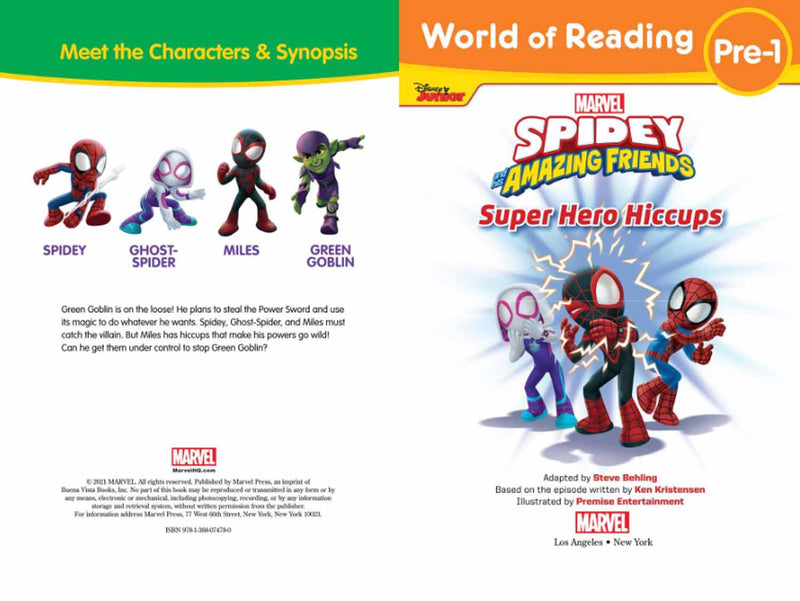 World of Reading: Spidey and His Amazing Friends: Super Hero Hiccups-Children’s / Teenage fiction: Action and adventure stories-買書書 BuyBookBook