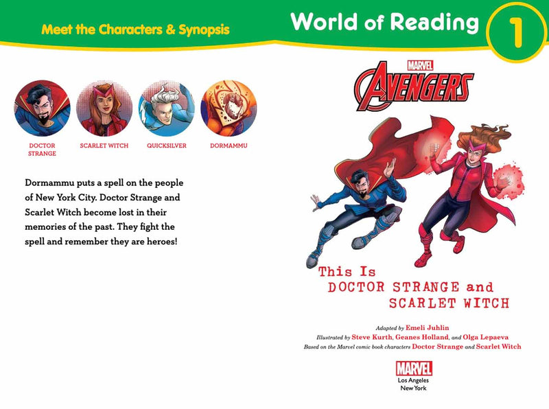 World of Reading: This is Doctor Strange and Scarlet Witch (Marvel)-Fiction: 歷險科幻 Adventure & Science Fiction-買書書 BuyBookBook