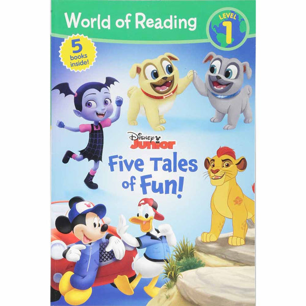 World of Reading: Disney Junior: Five Tales of Fun!-Level 1 Reader Bindup-Fiction: 橋樑章節 Early Readers-買書書 BuyBookBook