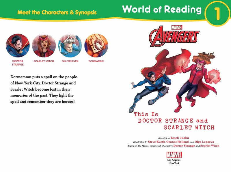 World of Reading: This is Doctor Strange and Scarlet Witch (Marvel)-Fiction: 歷險科幻 Adventure & Science Fiction-買書書 BuyBookBook