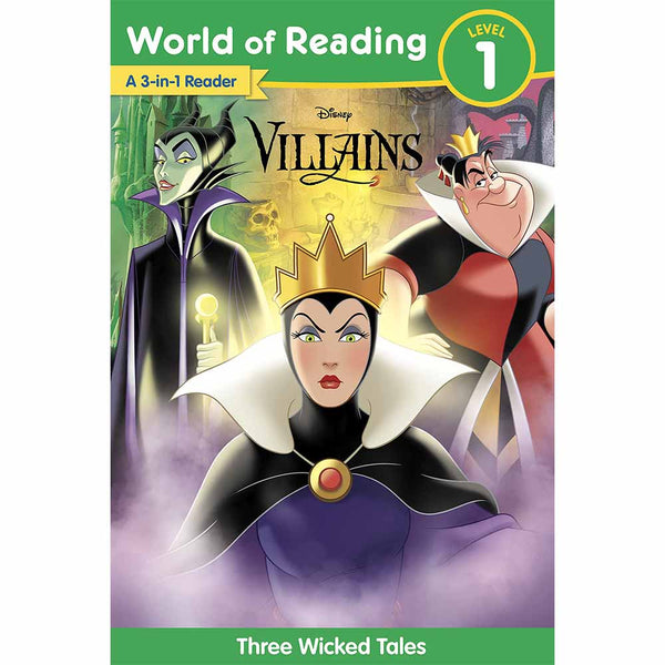 World of Reading: Disney Villains 3-Story BindUp-Fiction: 橋樑章節 Early Readers-買書書 BuyBookBook