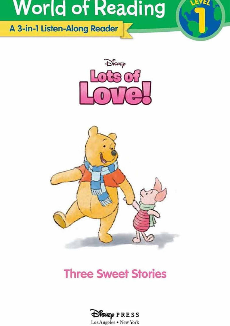 World of Reading: Disney's Lots of Love Collection 3-in-1 Listen Along Reader (Level 1)-Fiction: 橋樑章節 Early Readers-買書書 BuyBookBook