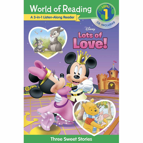 World of Reading: Disney's Lots of Love Collection 3-in-1 Listen Along Reader (Level 1)-Fiction: 橋樑章節 Early Readers-買書書 BuyBookBook