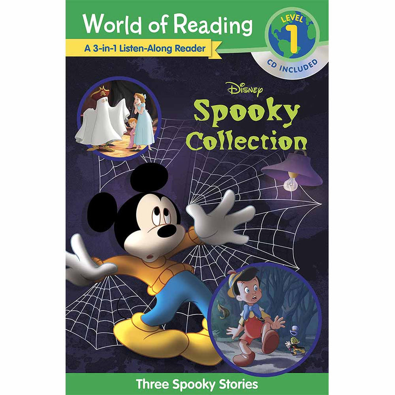 World of Reading: Disney's Spooky Collection 3-in-1 Listen-Along Reader-Level 1 Reader-Fiction: 橋樑章節 Early Readers-買書書 BuyBookBook