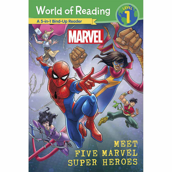 World of Reading: Meet Five Marvel Super Heroes-Fiction: 歷險科幻 Adventure & Science Fiction-買書書 BuyBookBook
