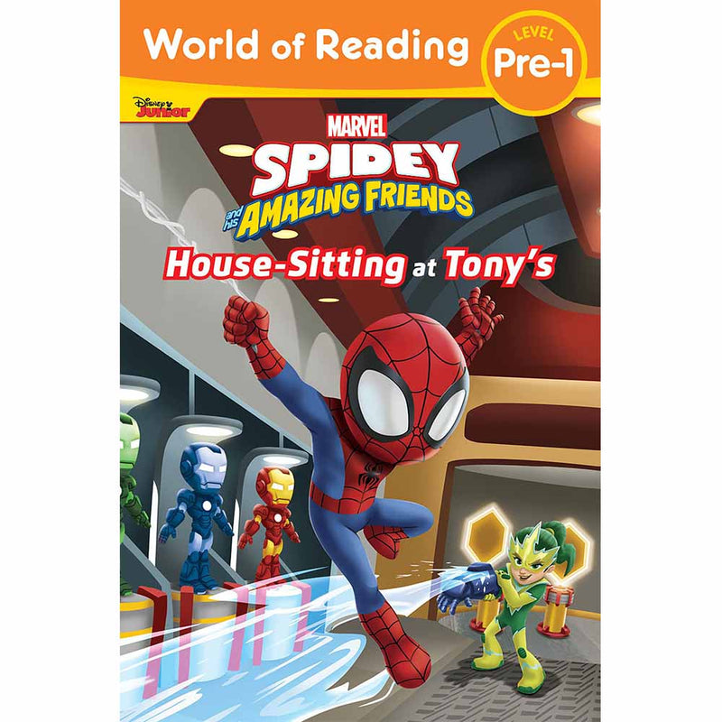 World of Reading: Spidey and His Amazing Friends: Housesitting at Tony's (Marvel)-Fiction: 歷險科幻 Adventure & Science Fiction-買書書 BuyBookBook