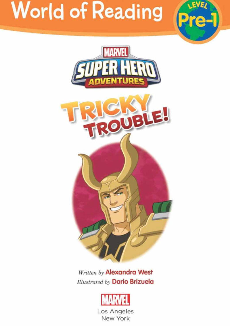 World of Reading: Super Hero Adventures: Tricky Trouble! (Marvel)-Fiction: 歷險科幻 Adventure & Science Fiction-買書書 BuyBookBook