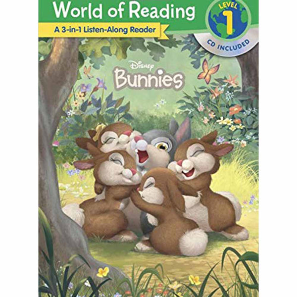 World of Reading: Disney Bunnies 3-in-1 Listen-Along Reader-Level 1-Fiction: 橋樑章節 Early Readers-買書書 BuyBookBook
