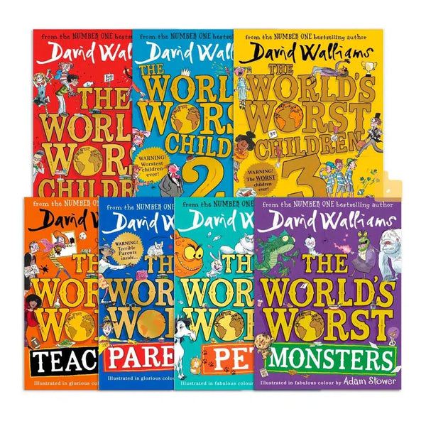 World’s Worst bundle (正版) (Full Color Paperback)( David Walliams)(Tony Ross)-Fiction: 幽默搞笑 Humorous-買書書 BuyBookBook