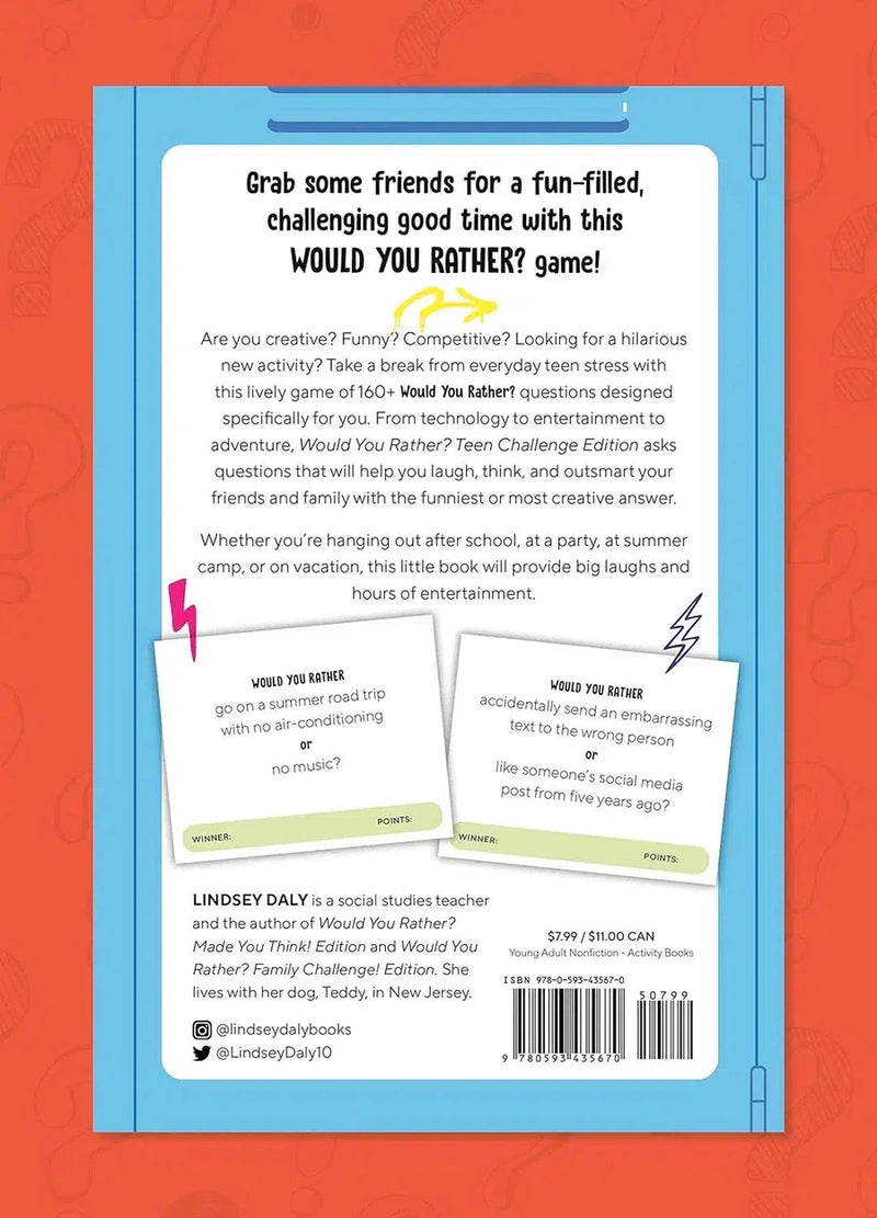 Would You Rather? Teen Challenge Edition (Lindsey Daly)-Activity: 學習補充 Learning & Supplemental-買書書 BuyBookBook