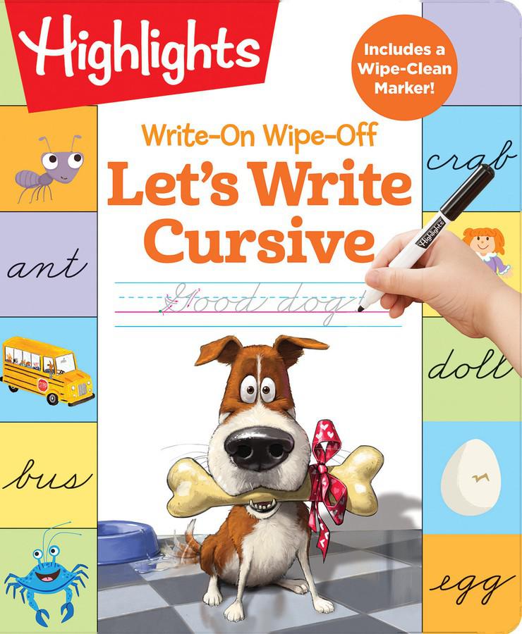 Write-On Wipe-Off Let's Write Cursive-Children’s Educational: Language/ literature/ literacy-買書書 BuyBookBook