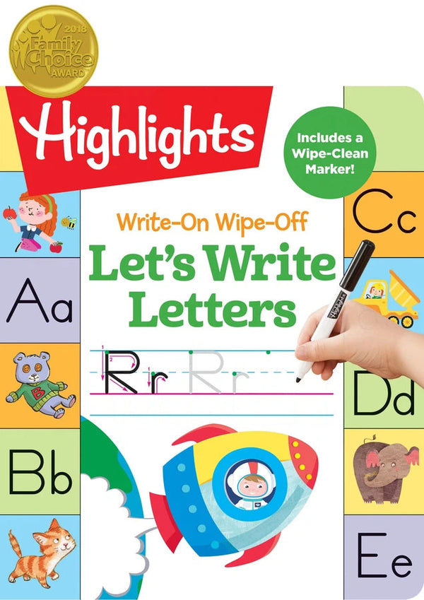 Write-On Wipe-Off Let's Write Letters-Children’s Early years / early learning concepts-買書書 BuyBookBook