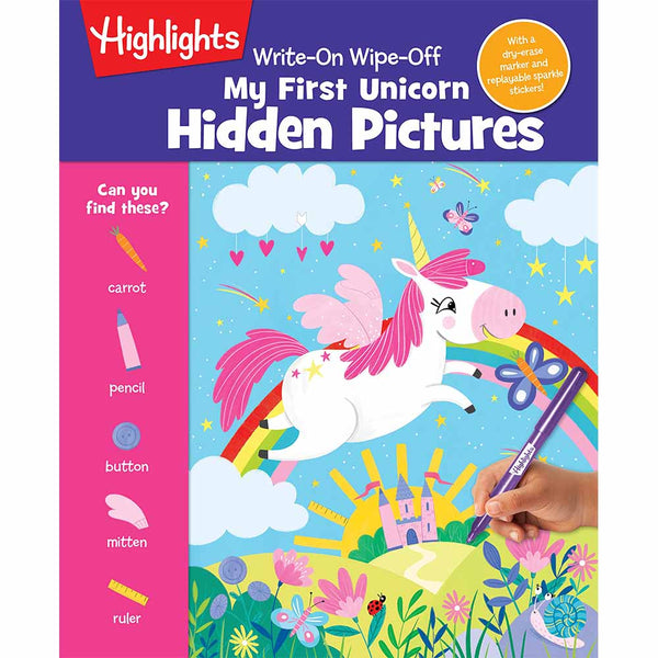 Write-On Wipe-Off My First Unicorn Hidden Pictures (Highlights)-Activity: 益智解謎 Puzzle & Quiz-買書書 BuyBookBook