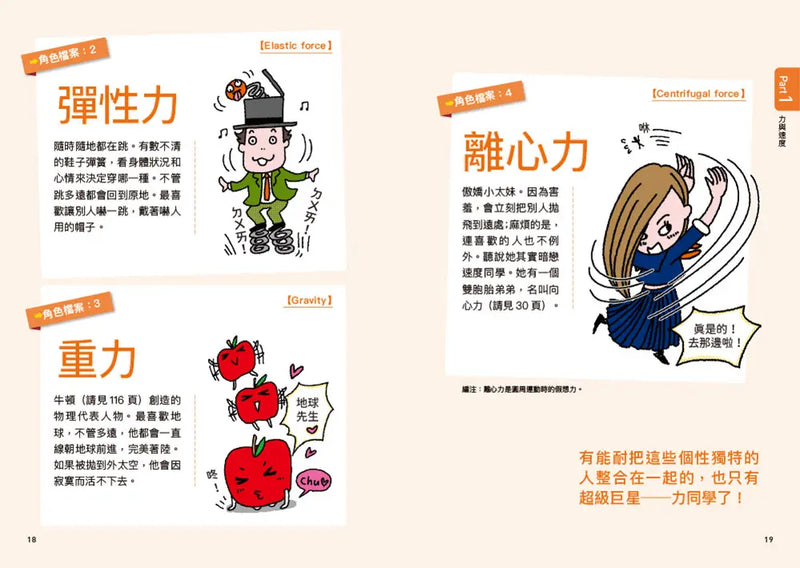 物理角色圖鑑：用35個萌角色掌握最重要的物理觀念，秒懂生活中的科普知識-Children’s / Teenage general interest: Science and technology-買書書 BuyBookBook