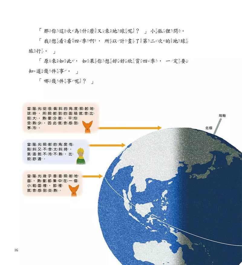 小王子愛地球 2: 小狐狸和地球的四季 (科普繪本)-非故事: 科學科技 Science & Technology-買書書 BuyBookBook