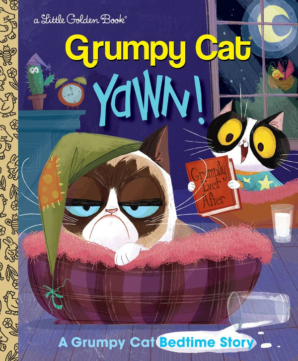 Yawn! A Grumpy Cat Bedtime Story (Grumpy Cat)-Children’s / Teenage fiction: General and modern fiction-買書書 BuyBookBook