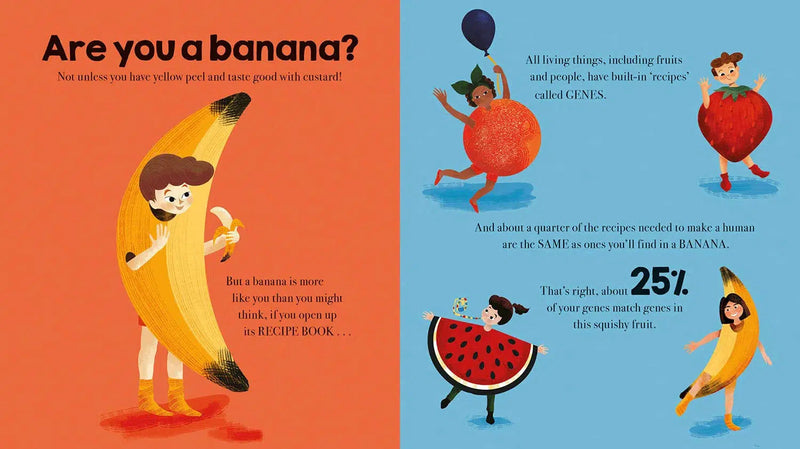 You Are 25% Banana (Susie Brooks)-Nonfiction: 動物植物 Animal & Plant-買書書 BuyBookBook