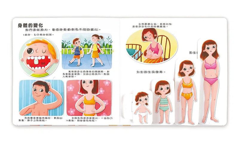 幼兒性教育啟蒙互動遊戲書：男生女生不一樣-非故事: 學前基礎 Preschool Basics-買書書 BuyBookBook