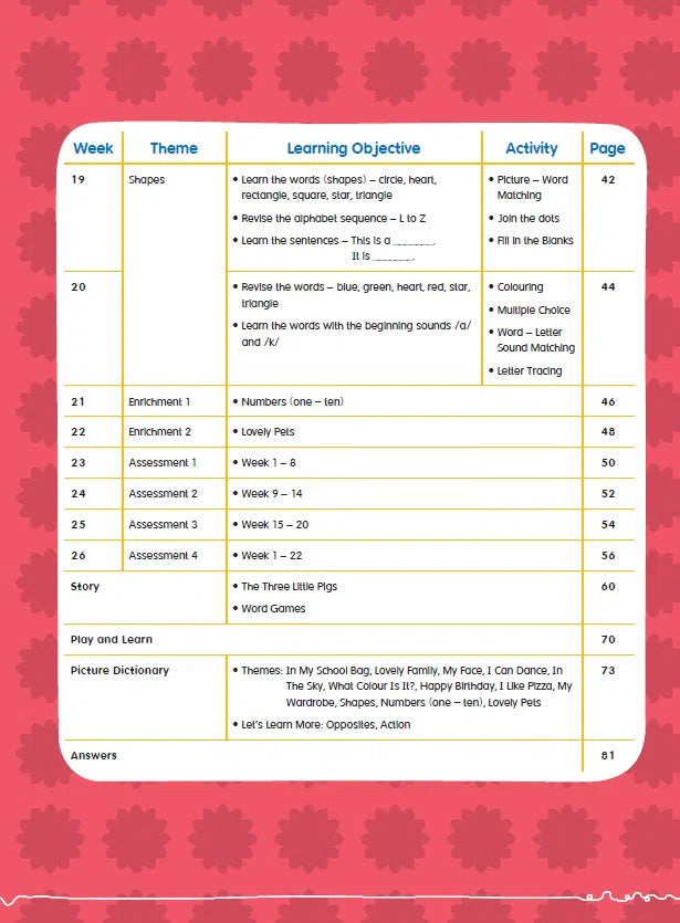 幼兒英語 - 綜合能力基礎訓練 - 26週學前教育系列 (附QR code短片)-補充練習: 英文科 English-買書書 BuyBookBook