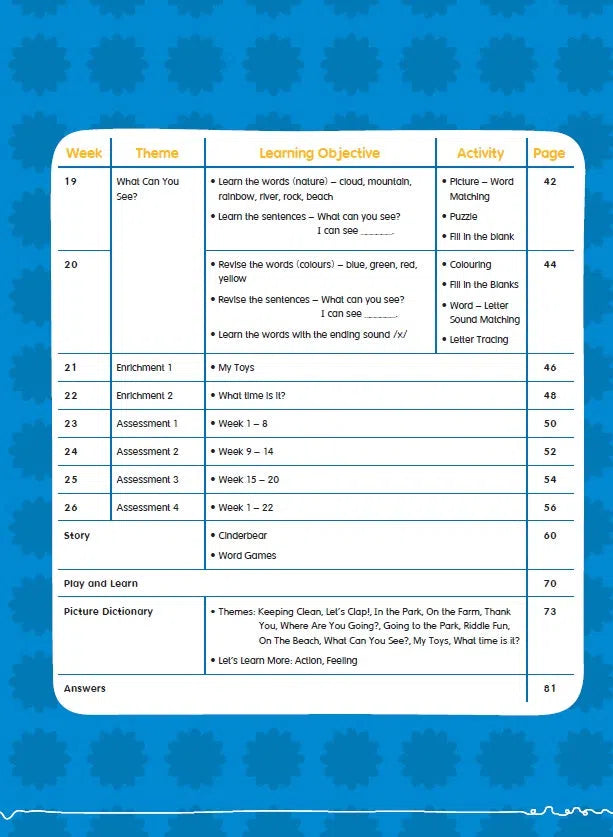 幼兒英語 - 綜合能力基礎訓練 - 26週學前教育系列 (附QR code短片)-補充練習: 英文科 English-買書書 BuyBookBook