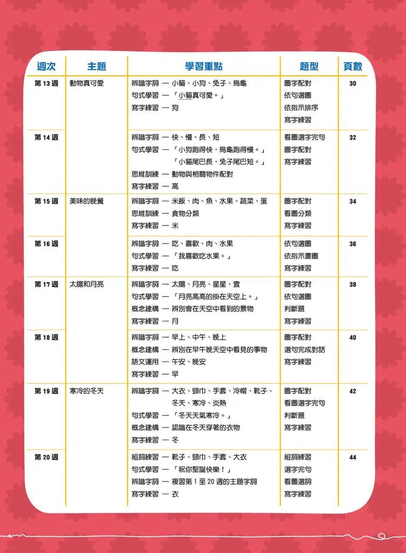 幼兒語文 - 綜合能力基礎訓練 - 26週學前教育系列-補充練習: 中國語文 Chinese-買書書 BuyBookBook