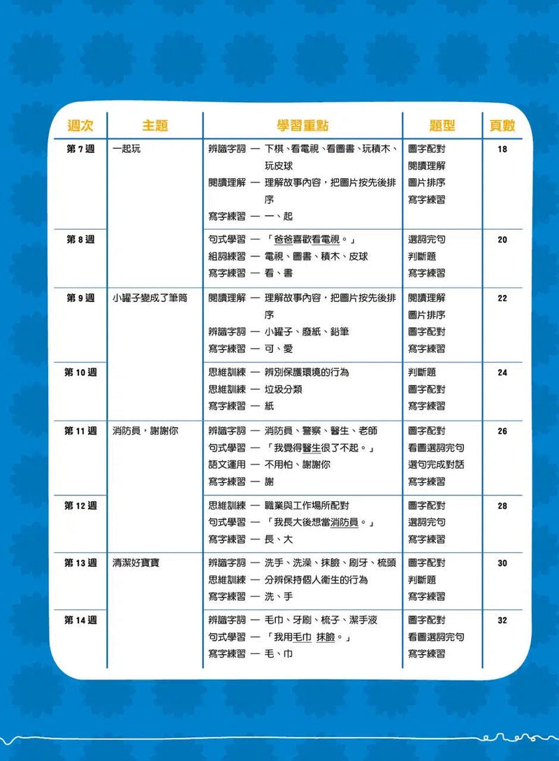 幼兒語文 - 綜合能力基礎訓練 - 26週學前教育系列-補充練習: 中國語文 Chinese-買書書 BuyBookBook