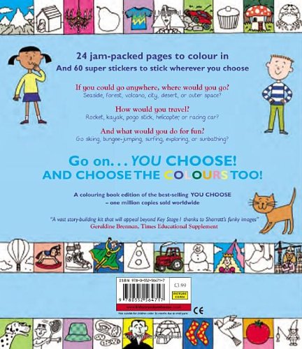 You Choose: Colouring Book with Stickers (Nick Sharratt) - 買書書 BuyBookBook