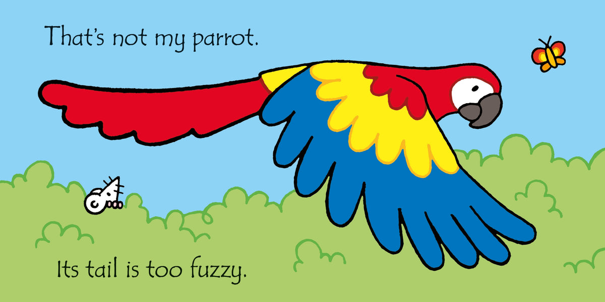 That's not my parrot... interior 1 (ISBN 9781474992107) [onix-asset:b767b8bf3d8daafe65a98babd7592348a38f9f18cd75d04b6c06a5162687c3b0]