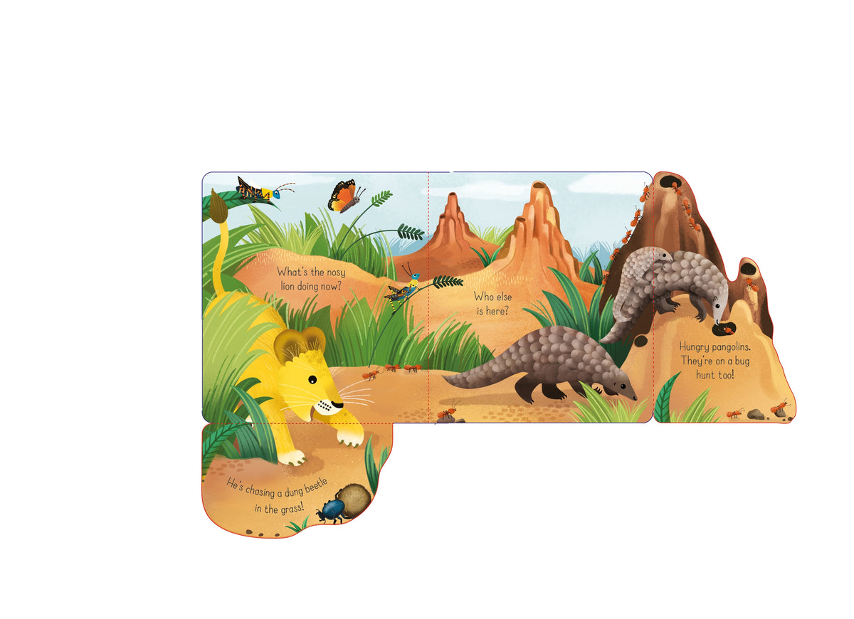 Little Lift and Look Nosy Lion interior 1 (ISBN 9781474994712) [onix-asset:82984a1fa79555680dedd2829e3c9b817ec9e67c1d047af8309b23a3d06e7b18]