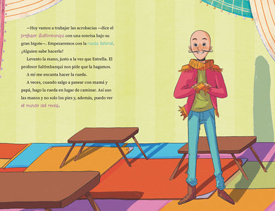 Escuela de Acrobacias: Aventuras y volteretas a la luz de las estrellas / Acrobatics School interior 5 (ISBN 9788419688392) [onix:c4bcb7139230cb77b407c8cb9715b34c]