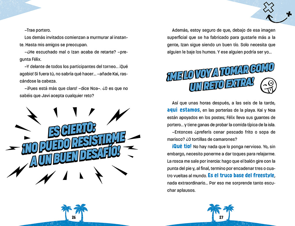 Javi y la isla de los balones malditos / Javi and the Island of the Cursed Balls interior 4 (ISBN 9788419522849) [onix:94ce491cbaec41c165561f79af71d53a]