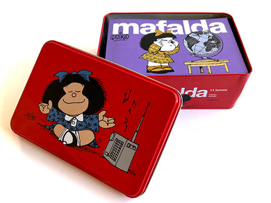 11 tomos de MAFALDA en una lata roja (Edición limitada) / 11 Mafalda's titles in a red can (Limited Edition) interior 3 (ISBN 9788426424297) [onix:4012a996f9a7bd74669963de7d54586e]