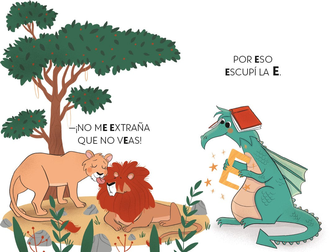 PHONICS IN SPANISH - El león desmelenado no se come ni un bocado / The Dishevele d Lion Does Not Eat a Single Bite. The Letters Dragon 2 interior 4 (ISBN 9788448863753) [onix:26d02b8d6e9e46037c0e15532b2caafc]
