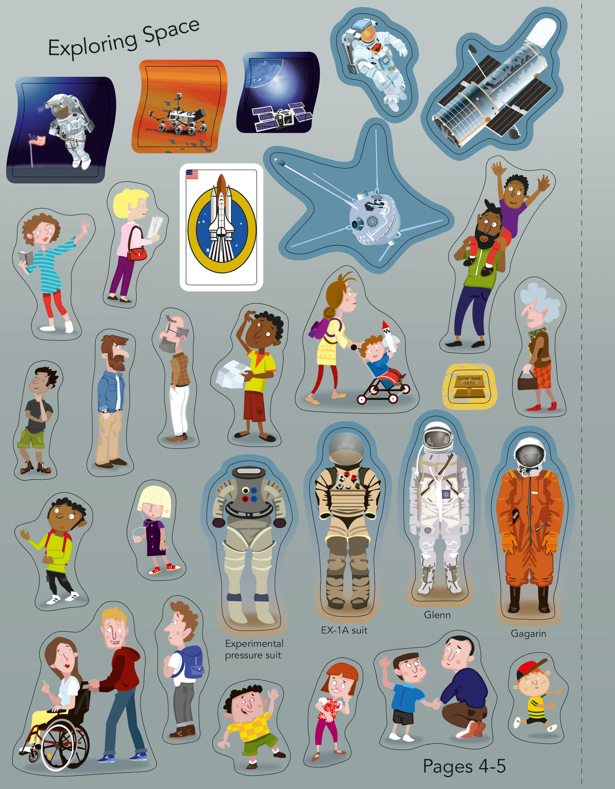 Space Sticker Book interior 1 (ISBN 9781409587675) [onix-asset:51a02ab044496621eb36e1a6389653830b7d65b6f4e18cfcce10200be9e3f936]