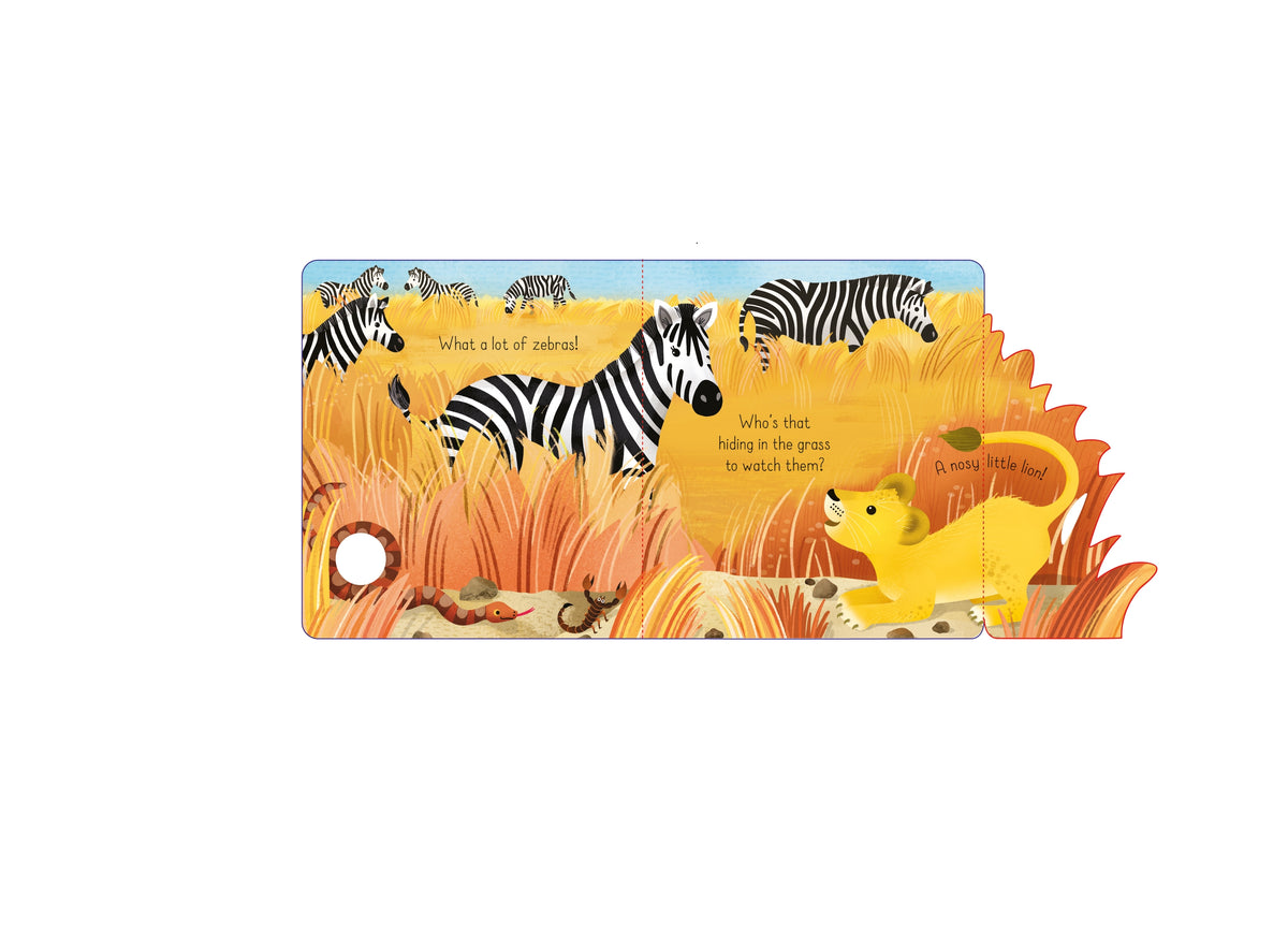 Little Lift and Look Nosy Lion interior 1 (ISBN 9781474994712) [onix-asset:f6f80ce3f310b32de8ee8576e57640a285c78df4d06f94f0d943d619f83fff9e]