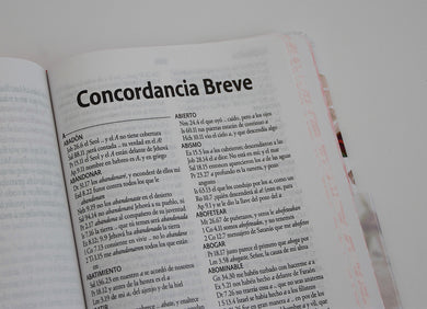 Biblia Reina Valera Revisada 1960 letra súper gigante, tapa dura con tela y flores rosada, cantos pintados e índice/ Spanish Bible RVR 1960 Super Giant Print interior 9 (ISBN 9798890985705) [onix:3a06148d5b19e9d357e6e1b3cfc8b527]