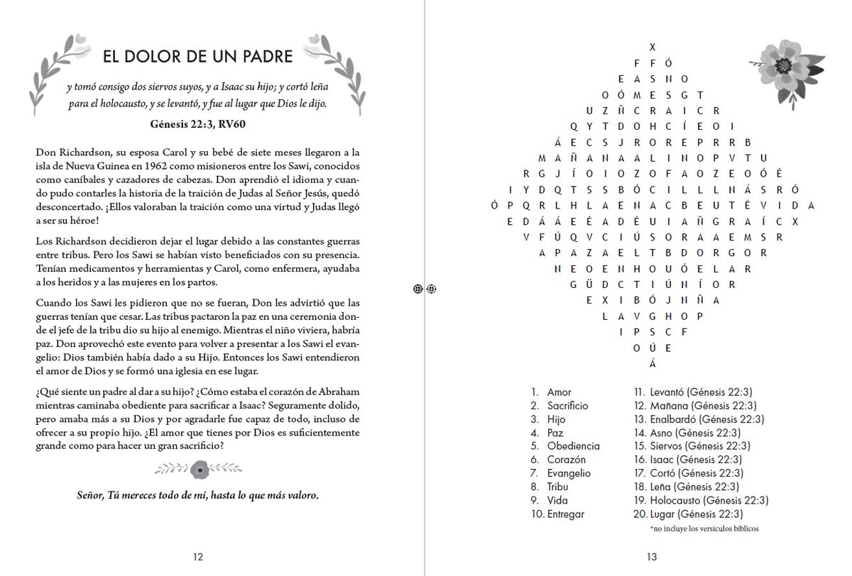 100 devocionales del Antiguo Testamento para mujeres con sopa de letras / 100 Devotionals from the Old Testament for Women with Word Searches interior 3 (ISBN 9798890985064) [onix:2870f6976727a636d01267a7fcf25b79]